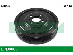 LUCAS ENGINE DRIVE LPD0069 skriemulys, alkūninis velenas 
 Diržinė pavara -> Dirželio skriemulys
045105243C, 45105243, 045105243C