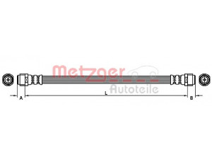 METZGER 4110727 stabdžių žarnelė 
 Stabdžių sistema -> Stabdžių žarnelės
2114200248, 2114200748
