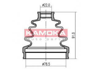 KAMOKA 1146972 gofruotoji membrana, kardaninis velenas 
 Ratų pavara -> Gofruotoji membrana