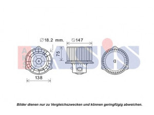 AKS DASIS 518105N vidaus pūtiklis 
 Šildymas / vėdinimas -> Orpūtė/dalys
971123F000, 971123F000