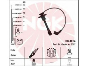 NGK 5357 uždegimo laido komplektas
90919-22294, 90919-22296, 90919-22294