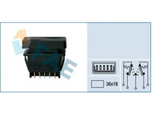 FAE 62660 jungiklis, lango pakėliklis 
 Vidaus įranga -> Elektrinis lango pakėliklis
96.082.965.ZL