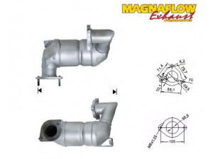 MAGNAFLOW 76323D katalizatoriaus keitiklis
8200170433, 8200276607