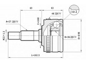 STATIM C.214 jungčių komplektas, kardaninis velenas 
 Ratų pavara -> Sujungimai/komplektas
A6383342334, 0003301885