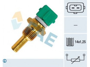 FAE 33190 jutiklis, cilindro galvos temperatūra; siuntimo blokas, aušinimo skysčio temperatūra 
 Elektros įranga -> Jutikliai
96.185.725.80, 9618572580, 25080-1F600