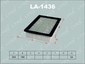 LYNXauto LA-1436 oro filtras 
 Techninės priežiūros dalys -> Techninės priežiūros intervalai
4056773, 4093615, 5162051, YF1Z9601AA