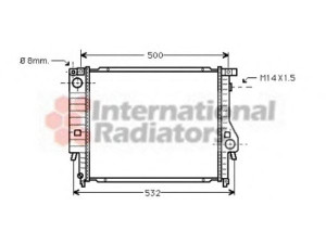 VAN WEZEL 06002098 radiatorius, variklio aušinimas 
 Aušinimo sistema -> Radiatorius/alyvos aušintuvas -> Radiatorius/dalys
17111712850, 17111719259, 1712850