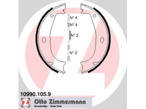 ZIMMERMANN 10990.105.9 stabdžių trinkelių komplektas, stovėjimo stabdis 
 Stabdžių sistema -> Rankinis stabdys
3441 1 160 729, 3441 6 761 289