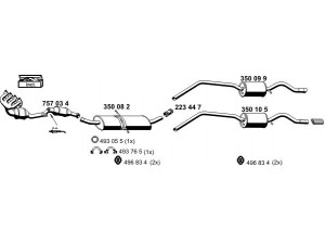 ERNST 040851 išmetimo sistema 
 Išmetimo sistema -> Išmetimo sistema, visa