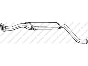 BOSAL 278-791 vidurinis duslintuvas 
 Išmetimo sistema -> Duslintuvas
2108-21200020