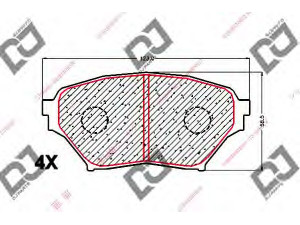 DJ PARTS BP1679 stabdžių trinkelių rinkinys, diskinis stabdys 
 Techninės priežiūros dalys -> Papildomas remontas
N0Y7-33-28Z, N0Y73328Z, N0Y9-33-23Z