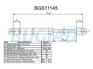 BUGIAD BGS11145 dujinė spyruoklė, bagažinė 
 Priedai -> Bagažinė/pakrovimo skyrius
8A61A406A10AB