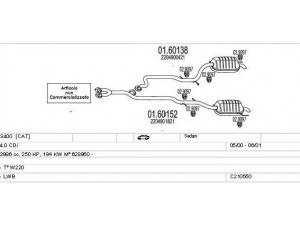 MTS C210550009792 išmetimo sistema 
 Išmetimo sistema -> Išmetimo sistema, visa