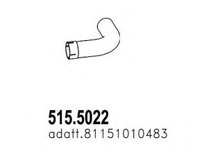 ASSO 515.5022 išleidimo kolektorius 
 Išmetimo sistema -> Išmetimo vamzdžiai
81152040483