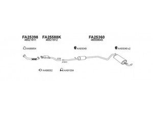 VENEPORTE 250165 išmetimo sistema 
 Išmetimo sistema -> Išmetimo sistema, visa