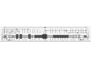 BORG & BECK BBH7573 stabdžių žarnelė 
 Stabdžių sistema -> Stabdžių žarnelės
8K0611775D, 8K0611775F, 8K0611775J