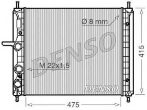 DENSO DRM09029 radiatorius, variklio aušinimas