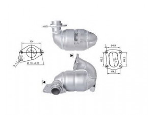 MAGNAFLOW 66314D katalizatoriaus keitiklis 
 Išmetimo sistema -> Katalizatoriaus keitiklis
8201030945, 8201030945