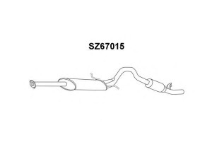 VENEPORTE SZ67015 galinis duslintuvas 
 Išmetimo sistema -> Duslintuvas
1430058B11