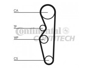 CONTITECH CT576 paskirstymo diržas 
 Techninės priežiūros dalys -> Papildomas remontas
1001090, 1649170, 1649171, 3508395