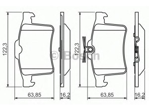 BOSCH 0 986 494 480 stabdžių trinkelių rinkinys, diskinis stabdys 
 Techninės priežiūros dalys -> Papildomas remontas
C2D 3792