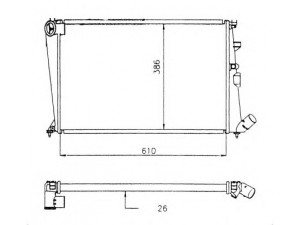 NRF 58914 radiatorius, variklio aušinimas 
 Aušinimo sistema -> Radiatorius/alyvos aušintuvas -> Radiatorius/dalys
133019, 96138923
