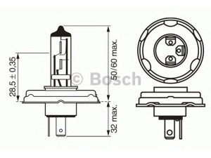 BOSCH 1 987 302 021 lemputė, prožektorius; lemputė, priekinis žibintas 
 Kėbulas -> Pagalbiniai žibintai/dalys -> Prožektorius/dalys -> Lemputė, prožektorius