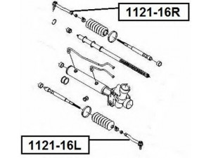 ASVA 1121-16L skersinės vairo trauklės galas 
 Vairavimas -> Vairo mechanizmo sujungimai
964 074 85