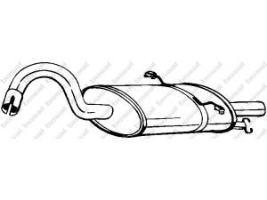 BOSAL 235-269 galinis duslintuvas 
 Išmetimo sistema -> Duslintuvas
3547811
