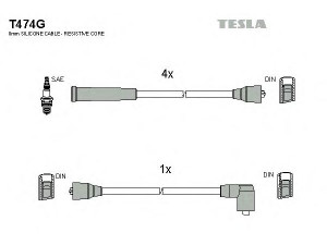 TESLA T474G uždegimo laido komplektas 
 Kibirkšties / kaitinamasis uždegimas -> Uždegimo laidai/jungtys
1063605