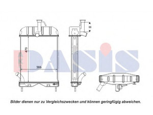 AKS DASIS 440054N radiatorius, variklio aušinimas
