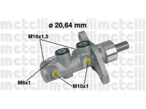 METELLI 05-0346 pagrindinis cilindras, stabdžiai 
 Stabdžių sistema -> Pagrindinis stabdžių cilindras
58510-02000