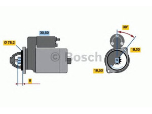 BOSCH 0 986 014 610 starteris 
 Elektros įranga -> Starterio sistema -> Starteris
1008833, 5022412, 86GB 11000 JA