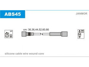 JANMOR ABS45 uždegimo laido komplektas 
 Kibirkšties / kaitinamasis uždegimas -> Uždegimo laidai/jungtys
078905401, 078905531A, 078905532A