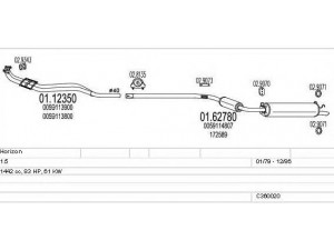 MTS C360020004943 išmetimo sistema