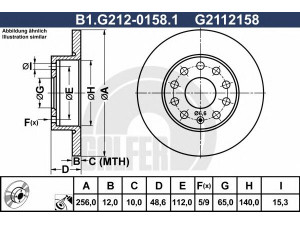 GALFER B1.G212-0158.1 stabdžių diskas 
 Dviratė transporto priemonės -> Stabdžių sistema -> Stabdžių diskai / priedai
1K0 615 601 AC, 1K0 615 601 L, 1K0 615 601 AC