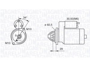 MAGNETI MARELLI 063521074030 starteris 
 Elektros įranga -> Starterio sistema -> Starteris
1516657R, 005 151 34 01, A 005 151 34 01