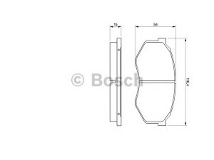 BOSCH 0 986 493 180 stabdžių trinkelių rinkinys, diskinis stabdys 
 Techninės priežiūros dalys -> Papildomas remontas