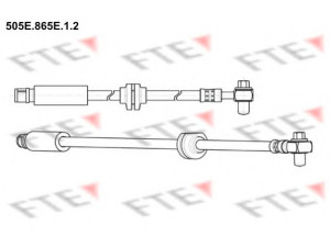 FTE 505E.865E.1.2 stabdžių žarnelė 
 Stabdžių sistema -> Stabdžių žarnelės
13245047, 13327441, 13450046, 20912237