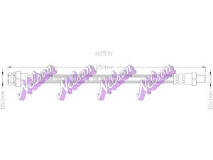 Brovex-Nelson H3531 stabdžių žarnelė 
 Stabdžių sistema -> Stabdžių žarnelės
4620189910, 4621101A10, 4621179910