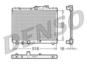 DENSO DRM50029 radiatorius, variklio aušinimas 
 Aušinimo sistema -> Radiatorius/alyvos aušintuvas -> Radiatorius/dalys
1640015530, 1640015531, 1640016620