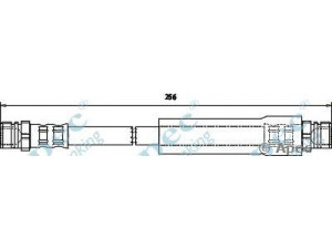 APEC braking HOS3696 stabdžių žarnelė 
 Stabdžių sistema -> Stabdžių žarnelės
1K0611775, 1K0611775A, 1K0611775B