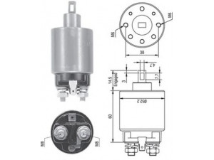 MAGNETI MARELLI 940113050238 solenoidinis jungiklis, starteris
S114348