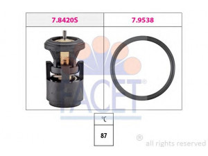 FACET 7.8420 termostatas, aušinimo skystis 
 Aušinimo sistema -> Termostatas/tarpiklis -> Thermostat