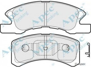 APEC braking PAD1625 stabdžių trinkelių rinkinys, diskinis stabdys 
 Techninės priežiūros dalys -> Papildomas remontas
04465-B2040, 04465B2030, 04465B2030000