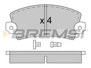 BREMSI BP2026 stabdžių trinkelių rinkinys, diskinis stabdys 
 Techninės priežiūros dalys -> Papildomas remontas
5888575, 424864, 425067, 7701200247