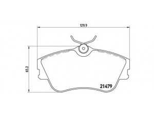 BREMBO P 85 029 stabdžių trinkelių rinkinys, diskinis stabdys 
 Techninės priežiūros dalys -> Papildomas remontas
7D0698151B, 701698151D, 701698151E