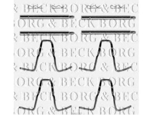 BORG & BECK BBK1087 priedų komplektas, diskinių stabdžių trinkelės