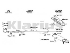KLARIUS 931490U išmetimo sistema