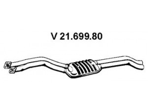 EBERSPÄCHER 21.699.80 priekinis duslintuvas 
 Išmetimo sistema -> Duslintuvas
18 10 7 504 168